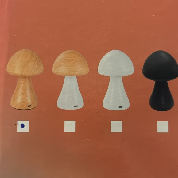 MUSHROOM LED Dimmable Nightlight Desk Light Table Lamp USB Rechargeable 3 Colors - Picture 14 of 14